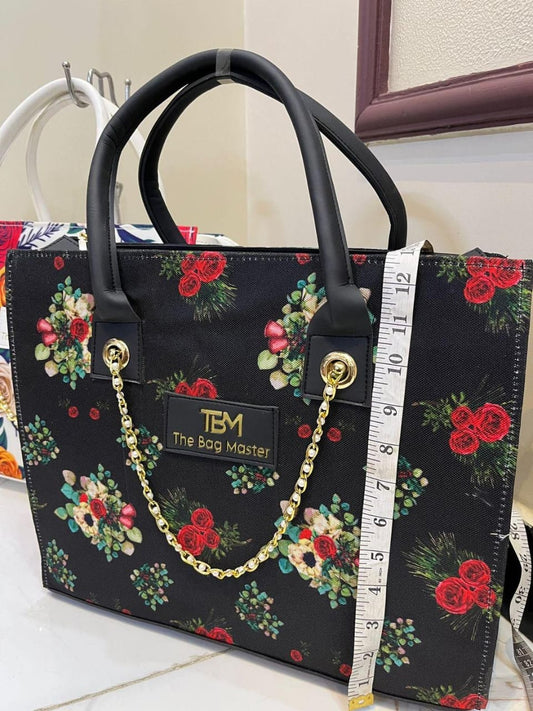 Girl's Canvas Printed Tote Bag