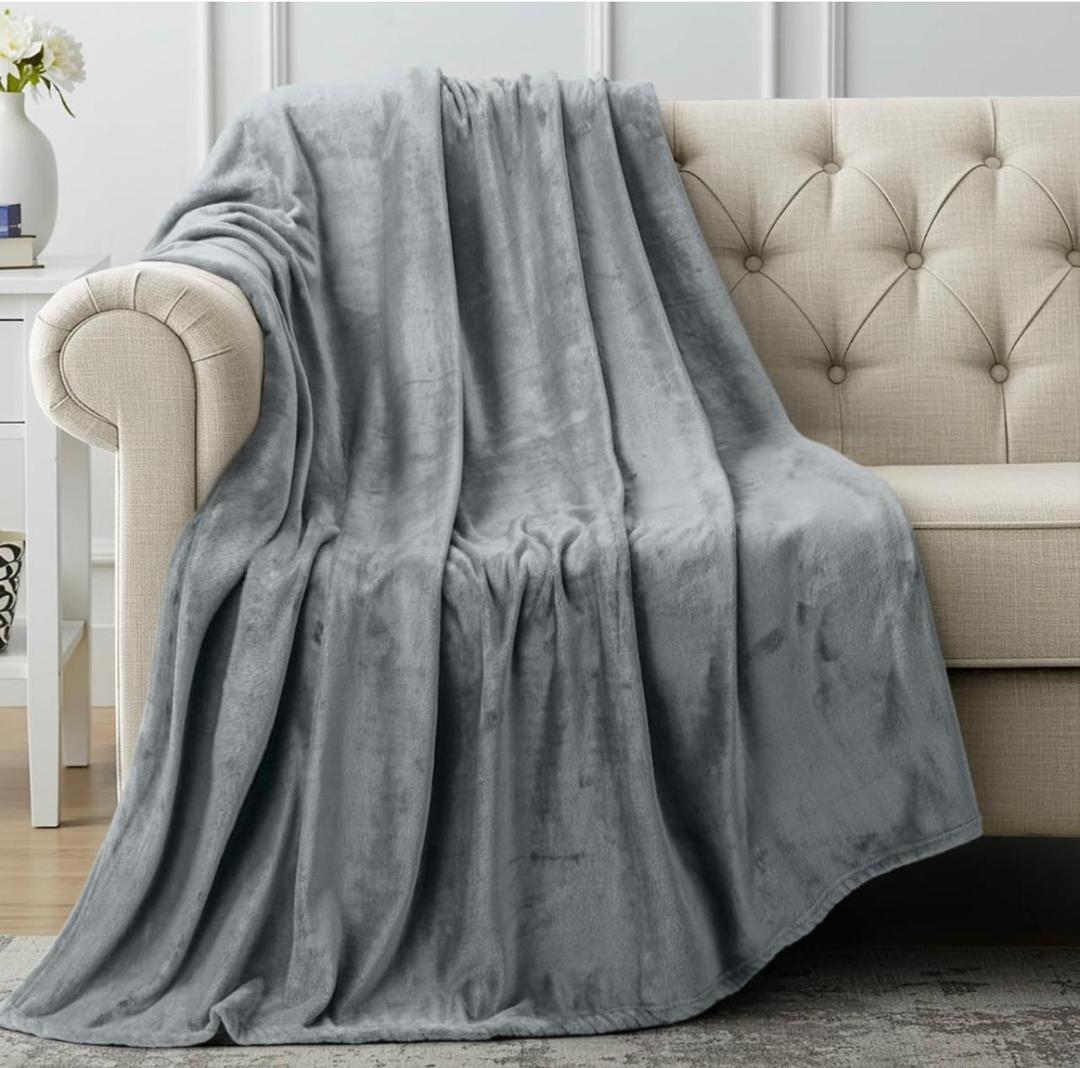 Fleece Plain Double Bed Blanket