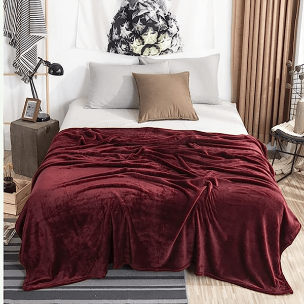 Fleece Printed Double Bed Blanket