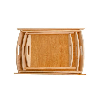 Wooden-Serving Trays 03 Pcs Set