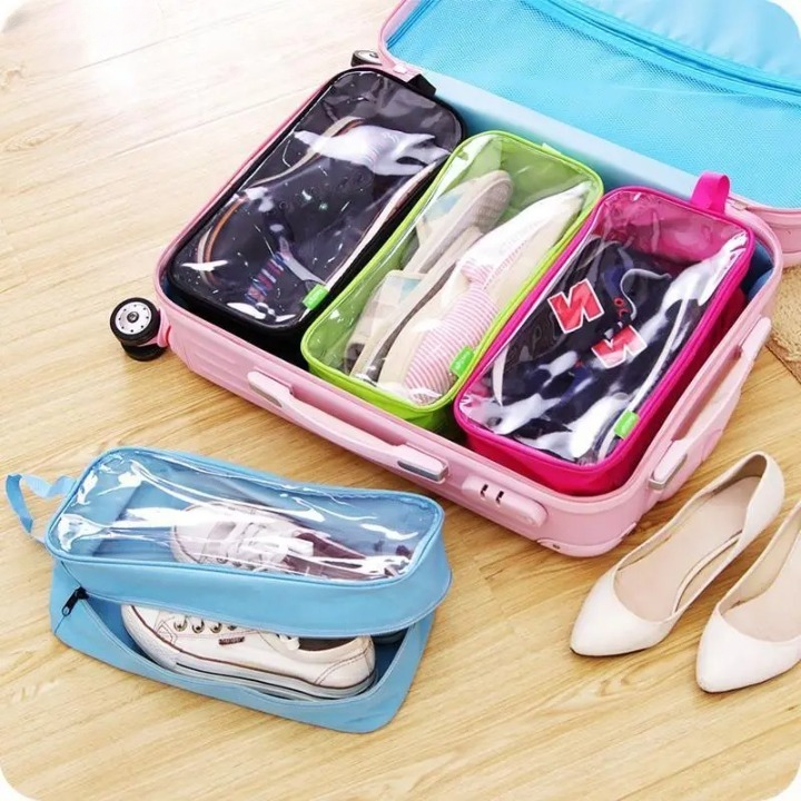 Waterproof Travel Shoe Bag - Pack of 3