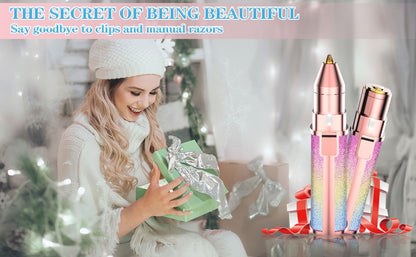 Electric Eyebrow Trimmer and Shaver Rechargeable Hair Remover (2 in 1)