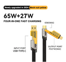 4 in 1 Data Cable 42 inch  (Pack of 2)