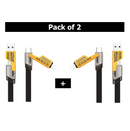 4 in 1 Data Cable 42 inch  (Pack of 2)