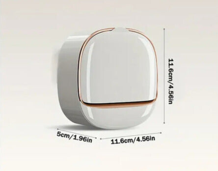 Luxury Self-Draining Soap Dispenser & Holder – Round Wall-Mounted Design (Random Color)