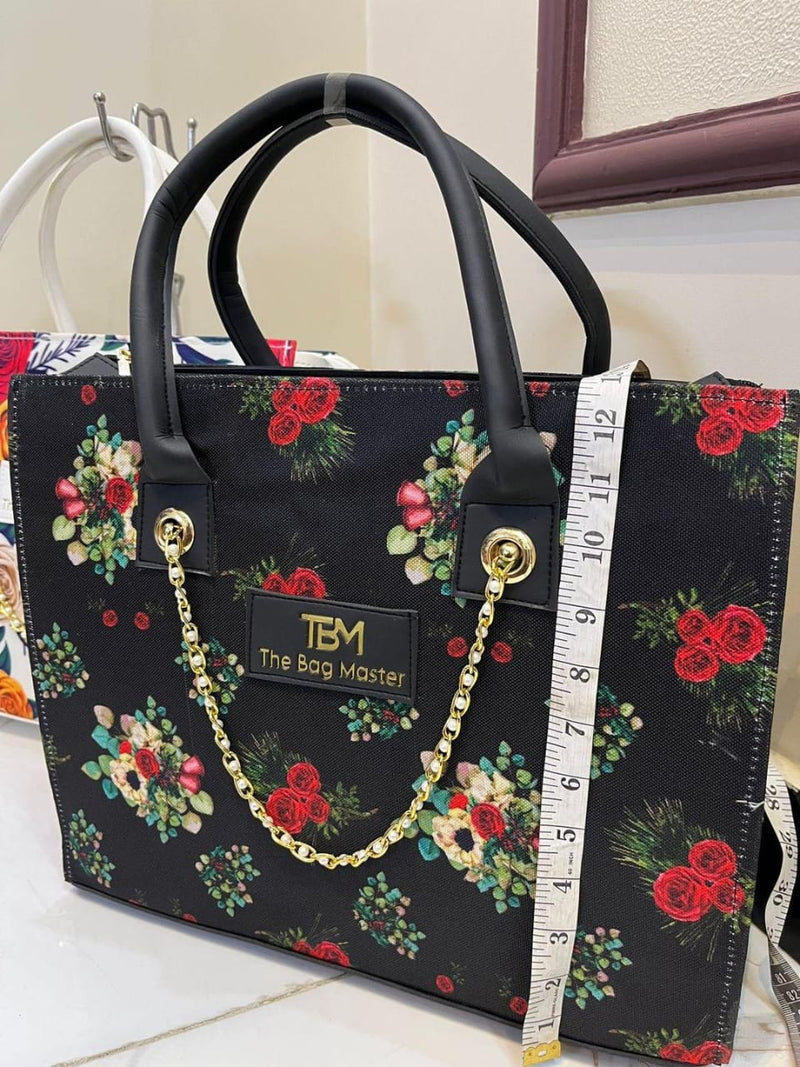 Girl's Canvas Printed Tote Bag