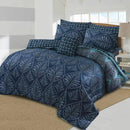7 Pcs Cotton Salonica Printed Comforter Set