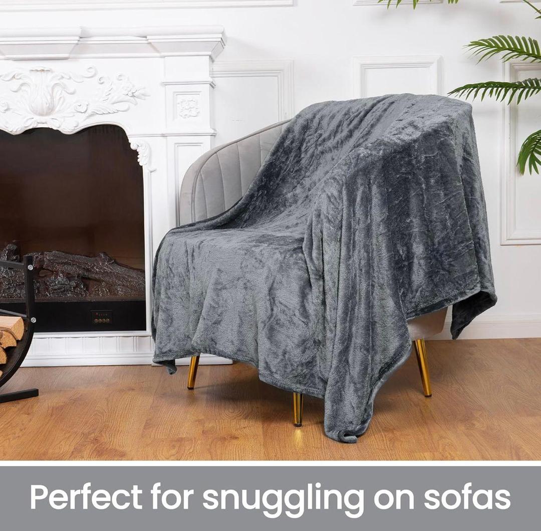 Fleece Plain Double Bed Blanket