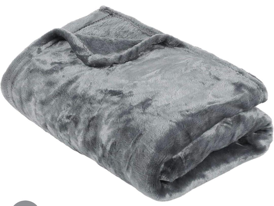 Fleece Plain Double Bed Blanket