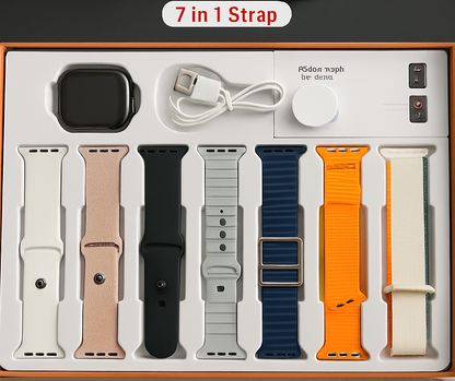 S10 Pro Max Smartwatch with 7 Interchangeable Straps