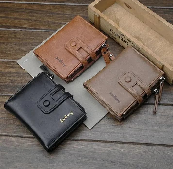 Men's Multicolor Leather Wallet - 1 Pc