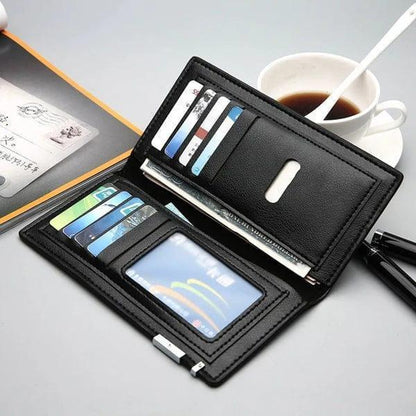 Men's PU Leather Bi-Fold Wallet