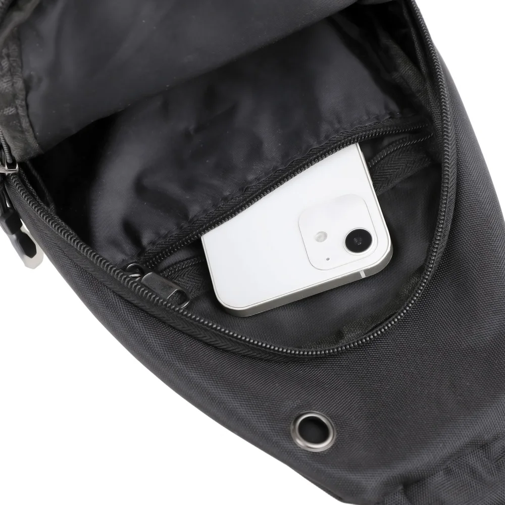 Minimalist Black Crossbody Sling Bag