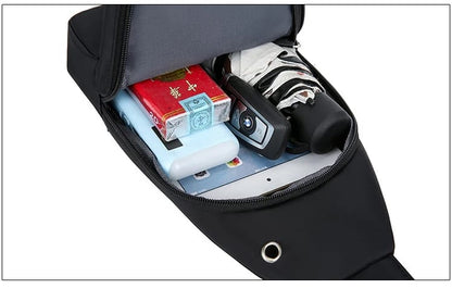 Minimalist Black Crossbody Sling Bag