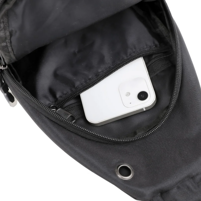 Minimalist Black Crossbody Sling Bag