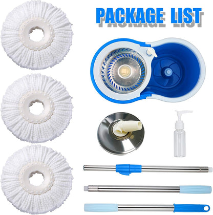 360° Rotating Head Mops with Bucket