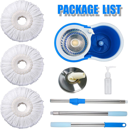 360° Rotating Head Mops with Bucket