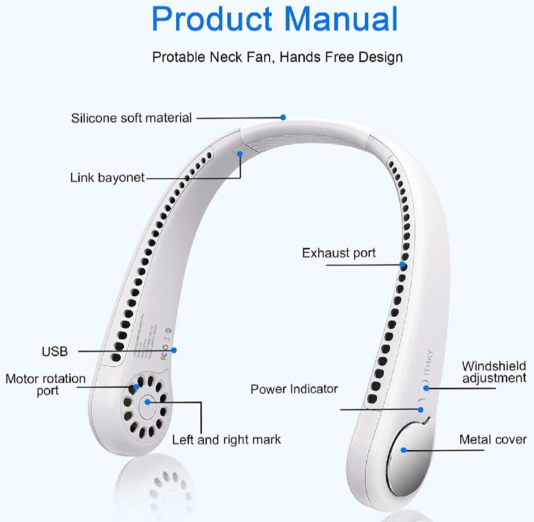Portable Hanging Neck Fan