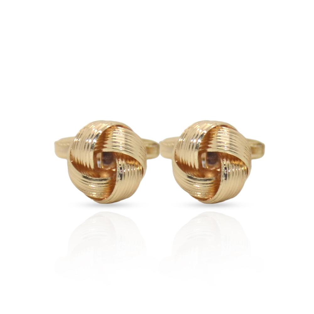 Cufflers Classic Round Cufflinks - Gold