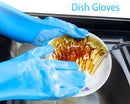 Silicone Dishwashing Gloves, Sponge Wash Cleaning with Scrubbers