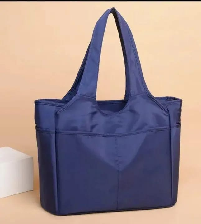 Women's Nylon Plain Shoulder Bag