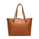 Women's PU Leather Plain Shoulder Bag
