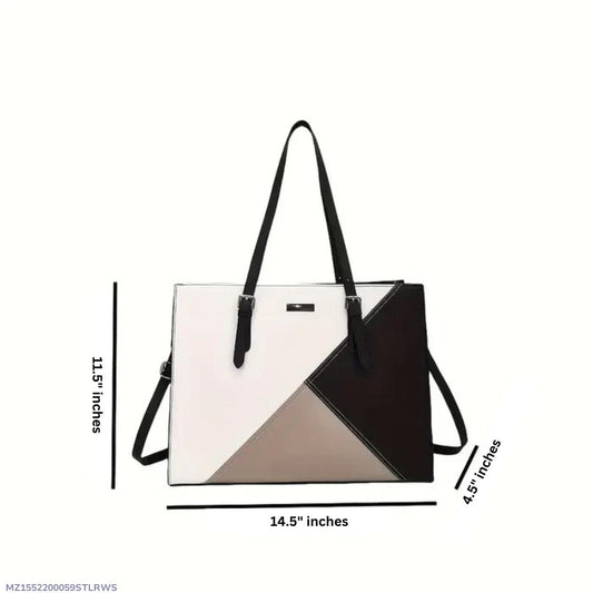 Women's PU Leather Plain Tote Bags