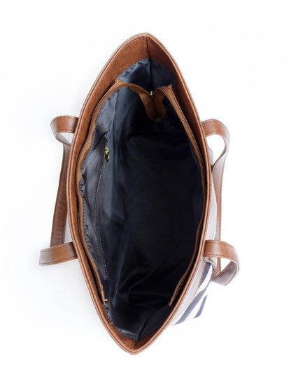 Women's PU Leather Printed Tote Bags