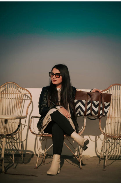 Women's PU Leather Printed Tote Bags