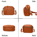 Chic Brown PU Leather Embroidered Women's Shoulder Bag