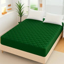 Cotton Plain Double Bed Mattress Cover