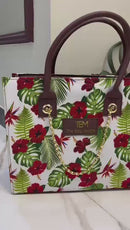 Girl's Canvas Printed Tote Bag