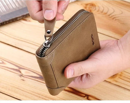 Stylish Leather Zipper Wallet