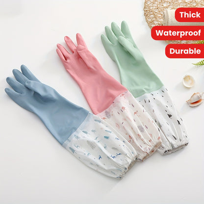 Long Dishwashing & Cleaning Gloves (2Pc)